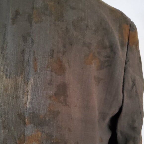 Ralph Lauren tie dyed camo Suit coat blazer jacket L XL tan gray brown black 44 - Picture 8 of 13